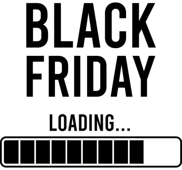 Wandtattoo Black Friday laden von aktionsangeboten - TenStickers