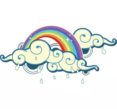 Laptop Aufkleber Regenbogen - TenStickers