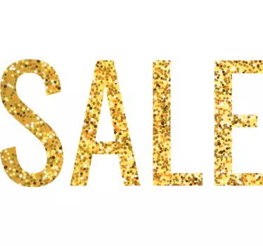 Fenster Sticker Gold glitter verkauf - TenStickers