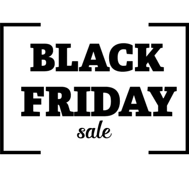 Rabatt aufkleber black friday spezial - TenStickers