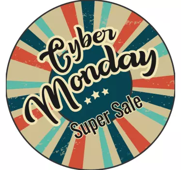 Rabatt Aufkleber cyber-verkaufszeichen - TenStickers