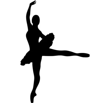 Laptop Aufkleber Ballerina - TenStickers