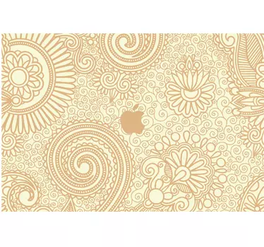 Laptopaufkleber florale Ornamente - TenStickers