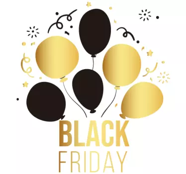 Schaufenster Folie ballon-feier-banner - TenStickers