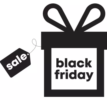 Stickers Black Friday Schwarzer freitag in einem geschenk - TenStickers