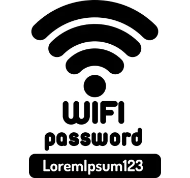Wandtattoo Technologie Wlan passwort - TenStickers
