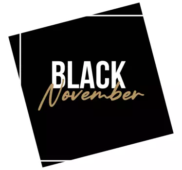 Fenster Sticker Schwarzer november - TenStickers