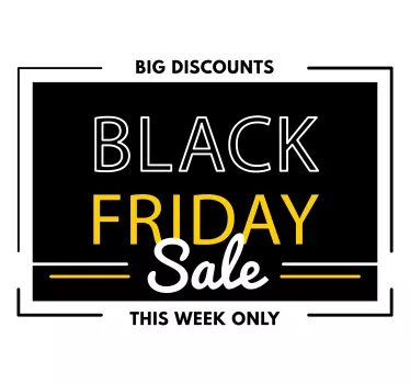 Wandtattoo Black Friday verkaufsförderungstafel - TenStickers