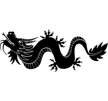 Aufkleber Auto Einfarbiger drache - TenStickers