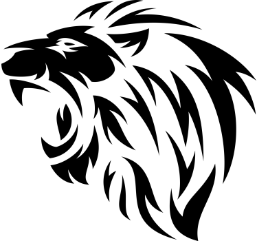 Autoaufkleber Löwen Tribal - TenStickers