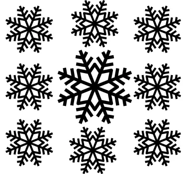 Wandtattoo Weihnachten Schneeflocke setzen - TenStickers