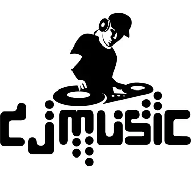 DJ music Aufkleber - TenStickers