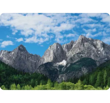 Laptop Aufkleber blick auf die berglandschaft - TenStickers
