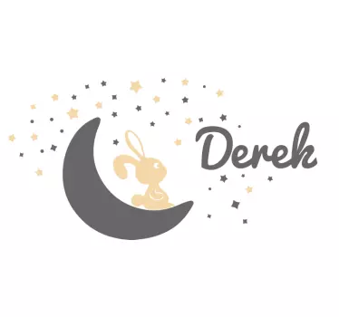 Wandtattoo Kinderzimmer hase mond brauch - TenStickers