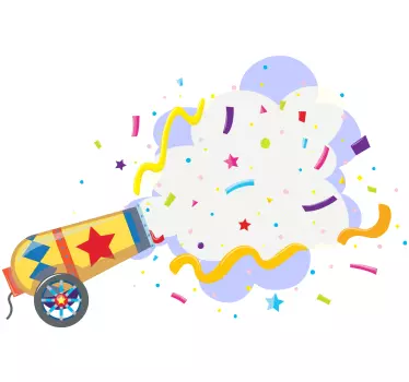 Wandtattoo Konfetti-explosion - TenStickers