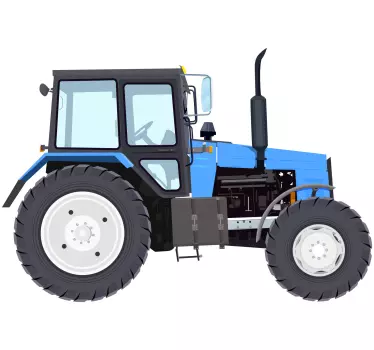 Wandtattoo Traktor Jugendzimmer blaues modernes Design - TenStickers
