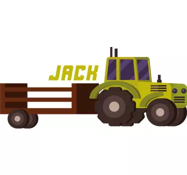 Wandtattoo kinderzimmer traktor für kinder - TenStickers