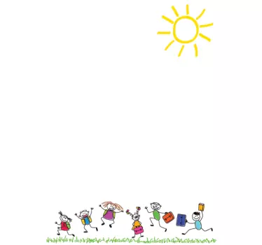 Spielende Kinder Whiteboard Folie - TenStickers