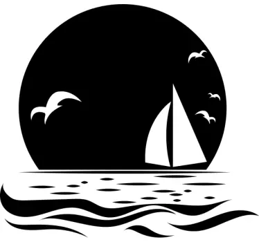 Sonnenuntergang am Strand Wohnmobil Aufkleber - TenStickers