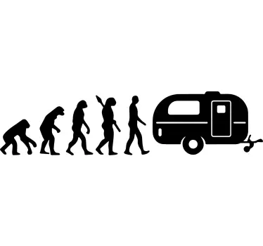 Wohnmobil Aufkleber Evolutionskarawane - TenStickers