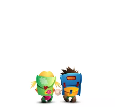 Schulkinder Whiteboard Folie - TenStickers