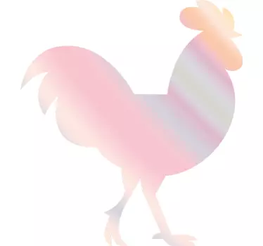 Vogel Sticker Regenbogenstreifenhahn - TenStickers