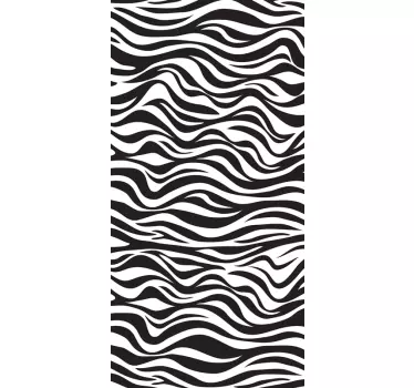 Sticker IPhone zebramuster wellen - TenStickers