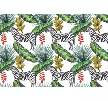 Laptop Aufkleber zebrablattmuster - TenStickers