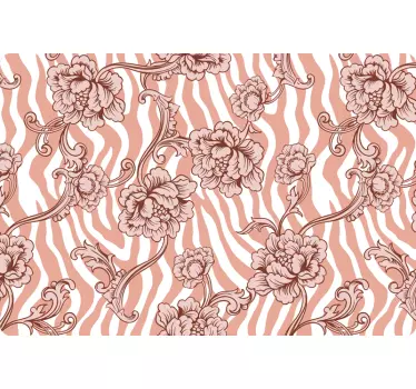 Laptop Aufkleber oberfläche mit blumenmuster - TenStickers