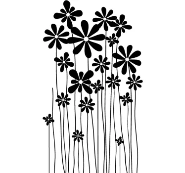 Blumenstengel Aufkleber - TenStickers