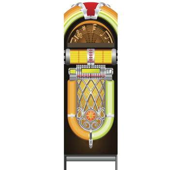 Kühlschrank Folie Jukebox - TenStickers