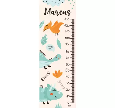Wandtattoo messlatte individuell gestaltbar - TenStickers