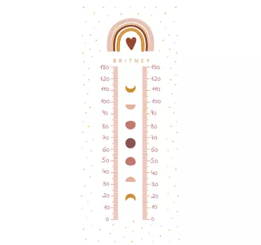 Wandtattoo messlatte personalisierte wachstumstabelle - TenStickers