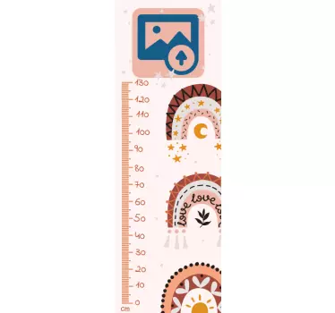 Wandtattoo Messlatte individuelles höhendiagramm - TenStickers