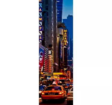 Times Square Kühlschrank Aufkleber - TenStickers