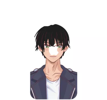 Sticker IPhone anime-charaktergesicht - TenStickers