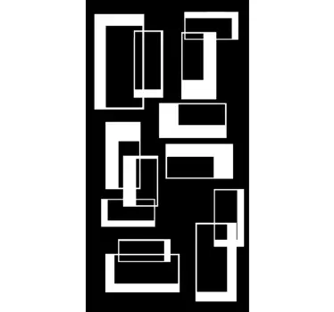 Aufkleber Abstraktes Viereck Muster - TenStickers