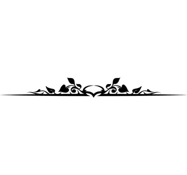 Wandtattoo bett eleganter botanischer akzent - TenStickers