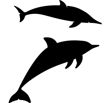 Duschkabinen Folie Delfin - TenStickers