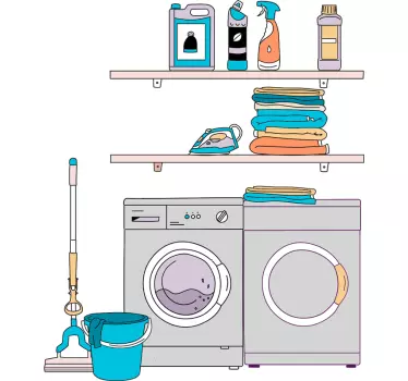 Schaufenster folie für wäschebedarf arrangement - TenStickers