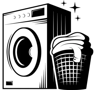 Schaufenster folie waschmaschinen symbol - TenStickers