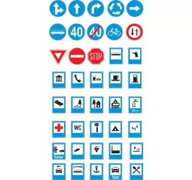 Verkehrsschilder Aufkleber - TenStickers