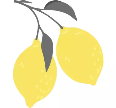 Aufkleber Früchte Tropische zitrone - TenStickers