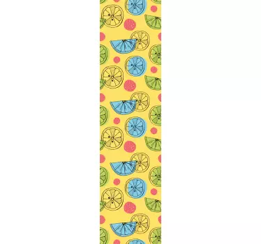 Folie kühlschrank mit obstmuster design - TenStickers
