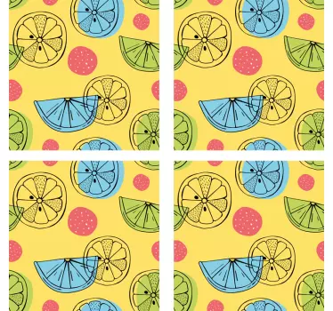 Fliesenfolie Zitrusfrüchte - TenStickers