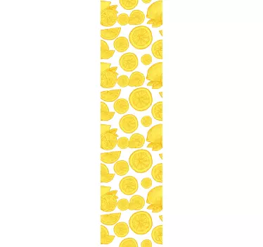 Folie kühlschrank mit zitrusfrüchte-muster - TenStickers