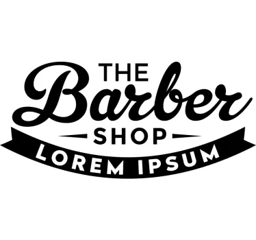 Schaufenster folie im barber shop stil - TenStickers