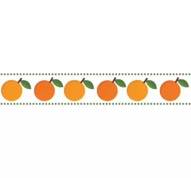 Bordüre selbstklebend orange früchte - TenStickers