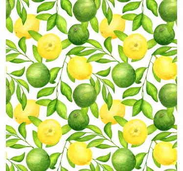 Klebefolie für Möbel Zitronen und limetten - TenStickers