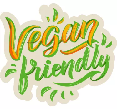 Schaufenster folie veganes statement - TenStickers